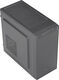 Aerocool Cs-108-S-BK-v1 (mATX, без БП, USB3.0 x1, USB2.0 x1, 8cm black fan x1)