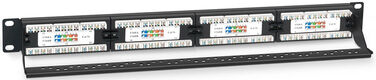 Cabeus PL-24-Cat.5e-Dual IDC Патч-панель 19