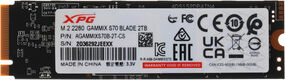 ADATA SSD GAMMIX S70 BLADE AGAMMIXS70B-2T-CS ADATA SSD GAMMIX S70 BLADE AGAMMIXS70B-2T-CS