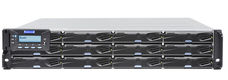 Infortrend
EonStor DS 3000 Gen2 2U/12bay,dual redundant subsystem 2x12Gb/s SAS,8x1Gbe,+4 host boards,2x4GB,2x(PSU+FAN Module),2x(SuperCap+FlashModule),12xdrive trays,1xRackmount kit (ESDS 3012RUC-C)