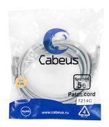 Патч-корд U/ UTP Cabeus PC-UTP-RJ45-Cat.5e-3m