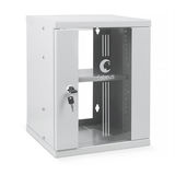 Шкаф телекоммуникационный настенный 10" 8U 326x300x405mm дверь стекло Cabeus WSC-8U (ШхГхВ)