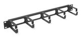 Кабельный органайзер горизонтальный 19" 1U Cabeus JB08-1U-BK