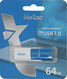 Флеш-накопитель Netac U182 Blue USB3.0 Flash Drive 64GB,retractable