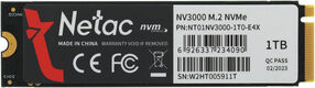 Netac SSD NV3000 PCIe 3 x4 M.2 2280 NVMe 3D NAND 1TB Netac SSD NV3000 PCIe 3 x4 M.2 2280 NVMe 3D NAND 1TB