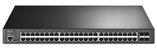 TP-Link JetStream 48-портовый гигабитный управляемый коммутатор PoE+ уровня 2+ с четырьмя слотами SFP+ 10 Гбит/ с TL-SG3452XP