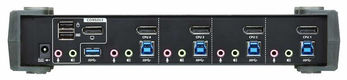ATEN 4P USB 4K DP/F. Audio KVMP/USB3.0 Switch