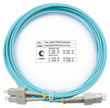 Шнур оптический duplex SC-SC 50/ 125 mm OM3 3м LSZH Cabeus FOP-50-SC-SC-3m