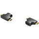 Vention 2 in 1 Mini HDMI and Micro HDMI Male to HDMI Female Adapter Black Vention 2 in 1 Mini HDMI and Micro HDMI Male to HDMI Female Adapter Black