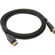 Vention DP Male to Male Cable 2M Cotton Braided Black