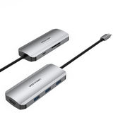 Vention USB-C to HDMI/ USB 3.0x3/ SD/ TF/ PD Docking Station Gray 0.15M Aluminum Alloy Type TOJHB&nbsp;<img style='position: relative;margin:0' src='/image/only_to_order_edit.gif' alt='На заказ' title='На заказ' />