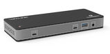 Док-станция Docking Station WAVLINK Thunderbolt 3 / 60W Power Delivery Include 20V/ 6.5A Power Adapter/ 4xUSB3.0/ 1xUSB-C/ 2xDP 4K 60HZ/ 2xDP to HDMI 4K 60Hz adapter/ 1xGigabit LAN/ 1xCombo Audio Jack WL-UTD21H