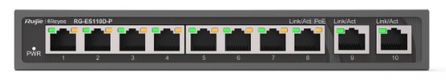 Ruijie
Reyee 8-Port 100Mbps + 2 Uplink Port 1000Mbps Ruijie
Reyee 8-Port 100Mbps + 2 Uplink Port 1000Mbps