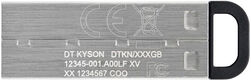 Kingston Flash Drive 128GB DataTraveler Kyson 200MB/s Metal USB 3.2 Gen 1 Kingston Flash Drive 128GB DataTraveler Kyson 200MB/s Metal USB 3.2 Gen 1