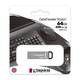 Kingston Flash Drive 64GB DataTraveler Kyson 200MB/s Metal USB 3.2 Gen 1 Kingston Flash Drive 64GB DataTraveler Kyson 200MB/s Metal USB 3.2 Gen 1