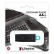 Kingston Flash Drive 64GB USB3.2 Gen 1 DataTraveler Exodia (Black + Teal) Kingston Flash Drive 64GB USB3.2 Gen 1 DataTraveler Exodia (Black + Teal)