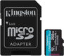 Kingston Flash Card 256GB microSDXC Canvas Go Plus 170R A2 U3 V30 Card + ADP Kingston Flash Card 256GB microSDXC Canvas Go Plus 170R A2 U3 V30 Card + ADP