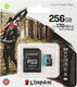Kingston Flash Card 256GB microSDXC Canvas Go Plus 170R A2 U3 V30 Card + ADP Kingston Flash Card 256GB microSDXC Canvas Go Plus 170R A2 U3 V30 Card + ADP