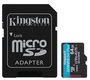 Kingston Flash Card 64GB microSDXC Canvas Go Plus 170R A2 U3 V30 Card + ADP