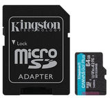 Карта памяти Kingston Flash Card 64GB microSDXC Canvas Go Plus 170R A2 U3 V30 Card + ADP SDCG3/64GB&nbsp;<img style='position: relative;margin:0' src='/image/only_to_order_edit.gif' alt='На заказ' title='На заказ' />