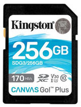 Карта памяти Kingston Flash Card 256GB SDXC Canvas Go Plus 170R C10 UHS-I U3 V30 SDG3/256GB&nbsp;<img style='position: relative;margin:0' src='/image/only_to_order_edit.gif' alt='На заказ' title='На заказ' />