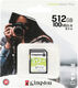 Kingston Flash Card 512GB SDXC Canvas Select Plus 100R C10 UHS-I U3 V30 Kingston Flash Card 512GB SDXC Canvas Select Plus 100R C10 UHS-I U3 V30