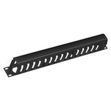 Кабельный органайзер 19" 1U с крышкой Cabeus JB07-1U-BK