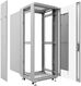 Cabeus SH-05C-12U60/60 Шкаф монтажный телекоммуникационный 19" напольный для распределительного и серверного оборудования 12U 600x600x730mm (ШхГхВ) передняя стеклянная и задняя сплошная металлическая двери