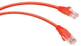 Патч-корд U/ UTP Cabeus PC-UTP-RJ45-Cat.5e-1m-RD-LSZH