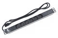 Cabeus PDU-6P-2IEC Блок евророзеток для 19" шкафов Cabeus PDU-6P-2IEC Блок евророзеток для 19" шкафов