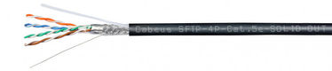 Cabeus SFTP-4P-Cat.5e-SOLID-OUT-LSZH-UV Кабель витая пара экранированная SFTP (SF/UTP)