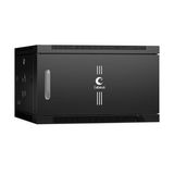 Шкаф телекоммуникационный настенный 19&amp;quot; 6U 600x350x368mm дверь металл Cabeus SH-05F-6U60/ 35m-BK (ШхГхВ) SH-05F-6U60/35m-BK