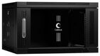 Cabeus SH-05F-6U60/45-BK Шкаф телекоммуникационный настенный 19" 6U 600x450x368mm (ШхГхВ) дверь стекло