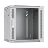 Шкаф телекоммуникационный настенный разобранный 19&amp;quot; 12U 600x350x635mm дверь стекло Cabeus SH-05F-12U60/ 35-R (ШхГхВ) SH-05F-12U60/35-R