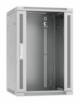 Шкаф телекоммуникационный настенный разобранный 19&amp;quot; 18U 600x450x901mm дверь стекло Cabeus SH-05F-18U60/ 45-R (ШхГхВ) SH-05F-18U60/45-R