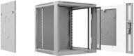 Cabeus SH-05F-12U60/60-R Шкаф телекоммуникационный настенный разобранный 19" 12U 600x600x635mm (ШхГхВ) дверь стекло