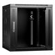 Cabeus SH-05F-12U60/60-BK Шкаф телекоммуникационный настенный 19" 12U 600x600x635mm (ШхГхВ) дверь стекло