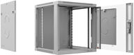Cabeus SH-05F-15U60/60-R Шкаф телекоммуникационный настенный разобранный 19" 15U 600x600x769mm (ШхГхВ) дверь стекло