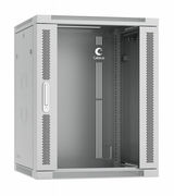 Шкаф телекоммуникационный настенный разобранный 19&amp;quot; 15U 600x600x769mm дверь стекло Cabeus SH-05F-15U60/ 60-R (ШхГхВ) SH-05F-15U60/60-R