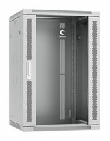 Шкаф телекоммуникационный настенный разобранный 19&amp;quot; 18U 600x600x901mm дверь стекло Cabeus SH-05F-18U60/ 60-R (ШхГхВ) SH-05F-18U60/60-R