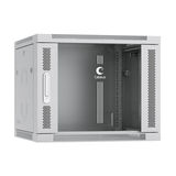 Шкаф телекоммуникационный настенный 19&amp;quot; 9U 600x350x501mm дверь стекло Cabeus SH-05F-9U60/ 35 (ШхГхВ) SH-05F-9U60/35