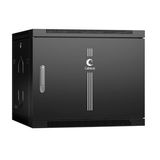 Шкаф телекоммуникационный настенный 19&amp;quot; 9U 600x350x501mm дверь металл Cabeus SH-05F-9U60/ 35m-BK (ШхГхВ) SH-05F-9U60/35m-BK