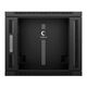 Cabeus SH-05F-9U60/60-BK Шкаф телекоммуникационный настенный 19" 9U 600x600x501mm (ШхГхВ) дверь стекло