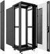 Cabeus SH-05C-42U60/100-BK Шкаф монтажный телекоммуникационный 19" напольный для распределительного и серверного оборудования 42U 600x1000x2055mm передняя стеклянная и задняя сплошная металлическая двери