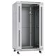 Cabeus SH-05C-22U60/60 Шкаф монтажный телекоммуникационный 19" напольный для распределительного и серверного оборудования 22U 600x600x1166mm (ШхГхВ) передняя стеклянная и задняя сплошная металлическая двери