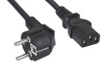 Кабель питания компьютера (3x1.0) Cabeus PC-186-VDE-1.0-3M (Schuko+C13)