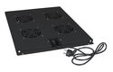 Cabeus TRAY-80-BK Модуль вентиляторный с 4-я вентиляторами для установки в напольные шкафы серии SH-05C