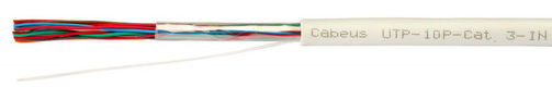 Cabeus UTP-10P-Cat.3-IN Кабель витая пара UTP (U/UTP)