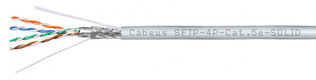 Cabeus SFTP-4P-Cat.5e-SOLID-GY Кабель витая пара экранированная SFTP (SF/UTP)