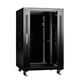Cabeus SH-05C-18U60/100-BK Шкаф монтажный телекоммуникационный 19" напольный для распределительного и серверного оборудования 18U 600x1000x988mm (ШхГхВ) передняя стеклянная и задняя сплошная металлическая двери